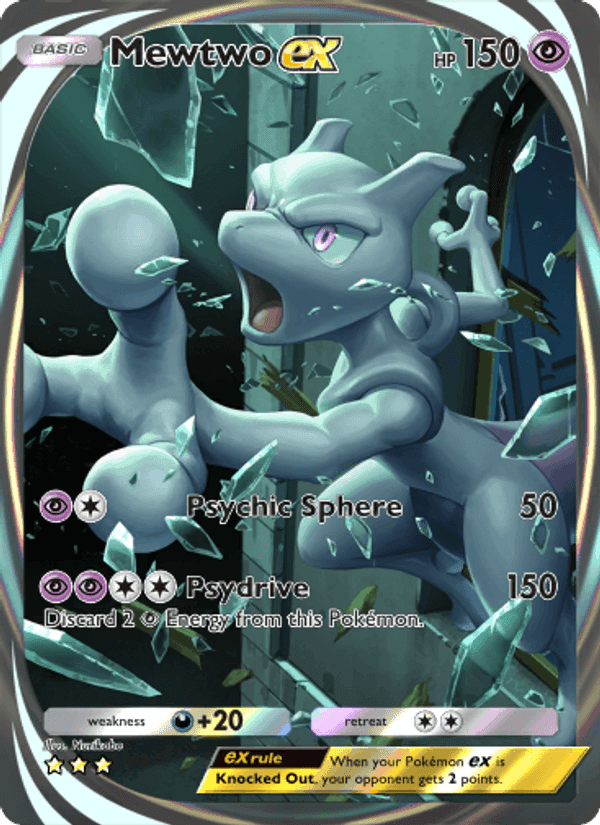 Carta Pokémon Mewtwo ex 282