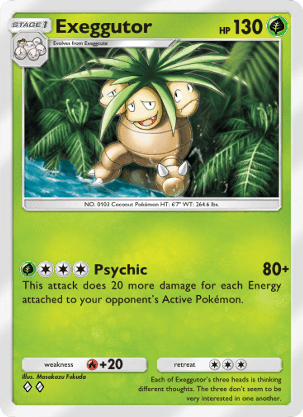 Carta Pokémon Exeggutor 002