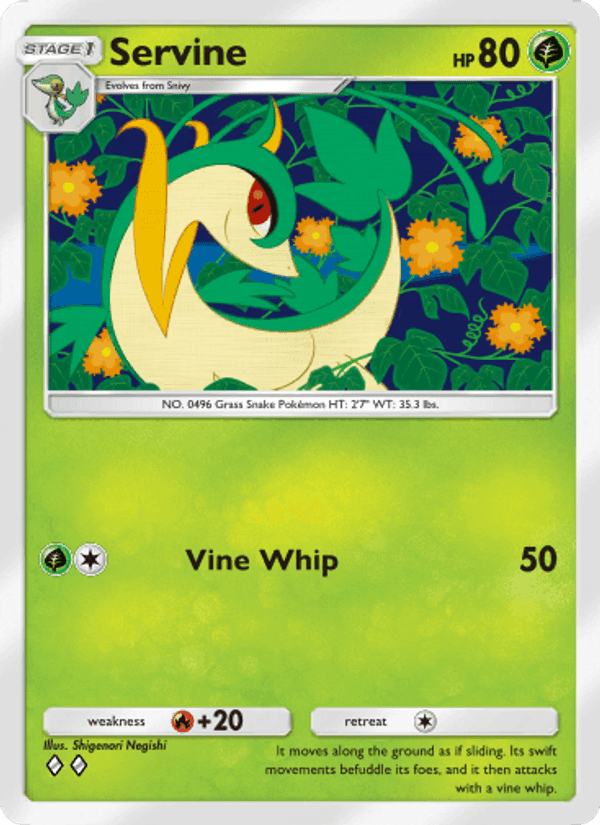 Carta Pokémon Servine 005