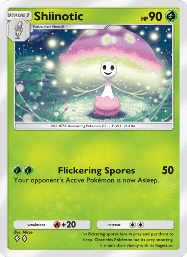 Carta Pokémon Shiinotic 008