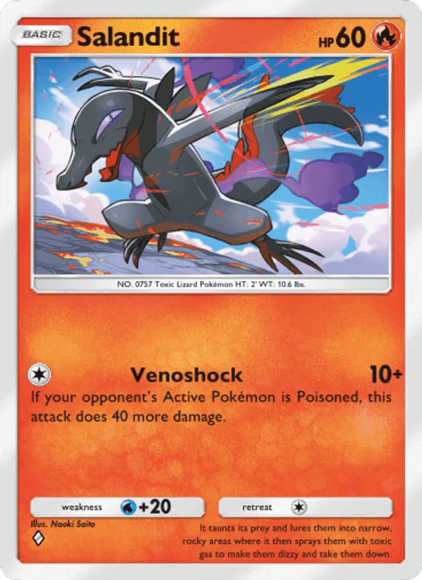 Carta Pokémon Salandit 015