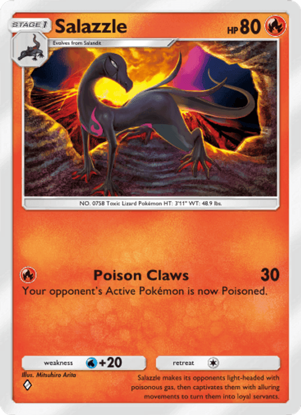 Carta Pokémon Salazzle 016 de A1a