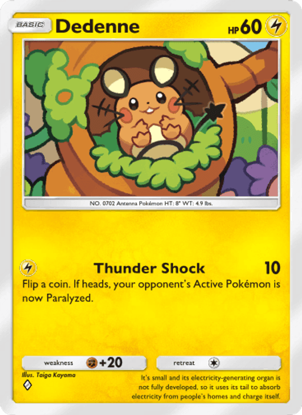 Carta Pokémon Dedenne 030