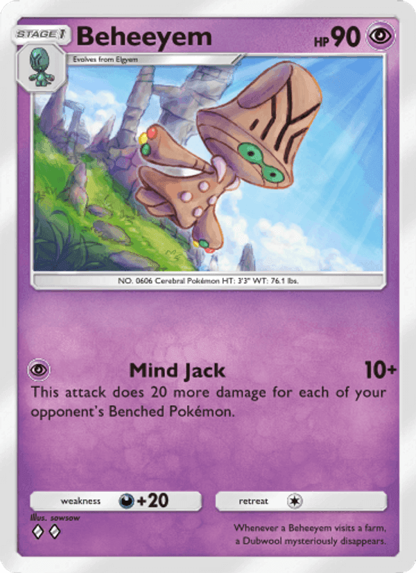 Carta Pokémon Beheeyem 035