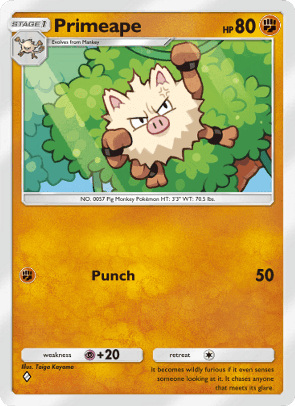 Carta Pokémon Primeape 042
