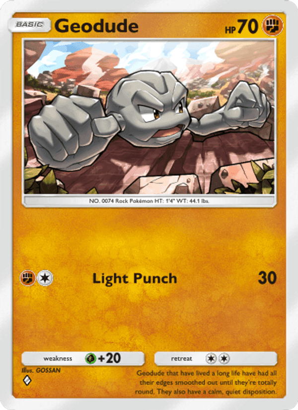 Carta Pokémon Geodude 043