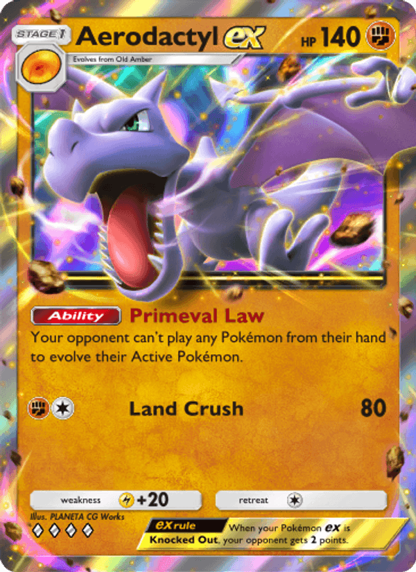 Carta Pokémon Aerodactyl ex 046