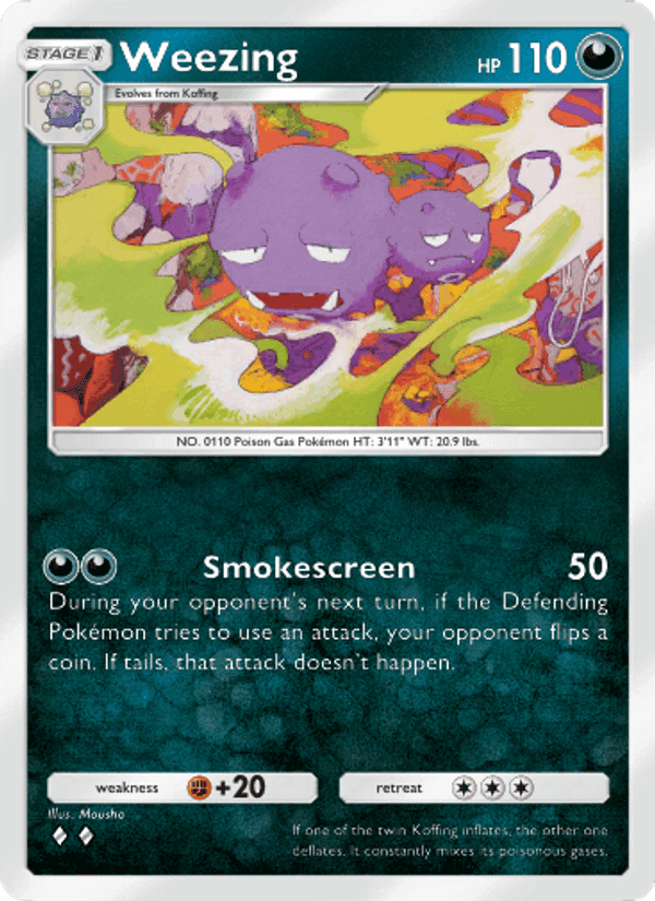 Carta Pokémon Weezing 050