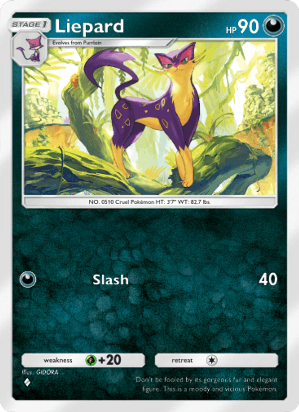 Carta Pokémon Liepard 052