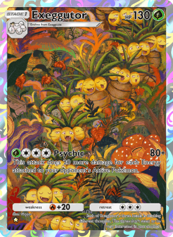 Carta Pokémon Exeggutor 069