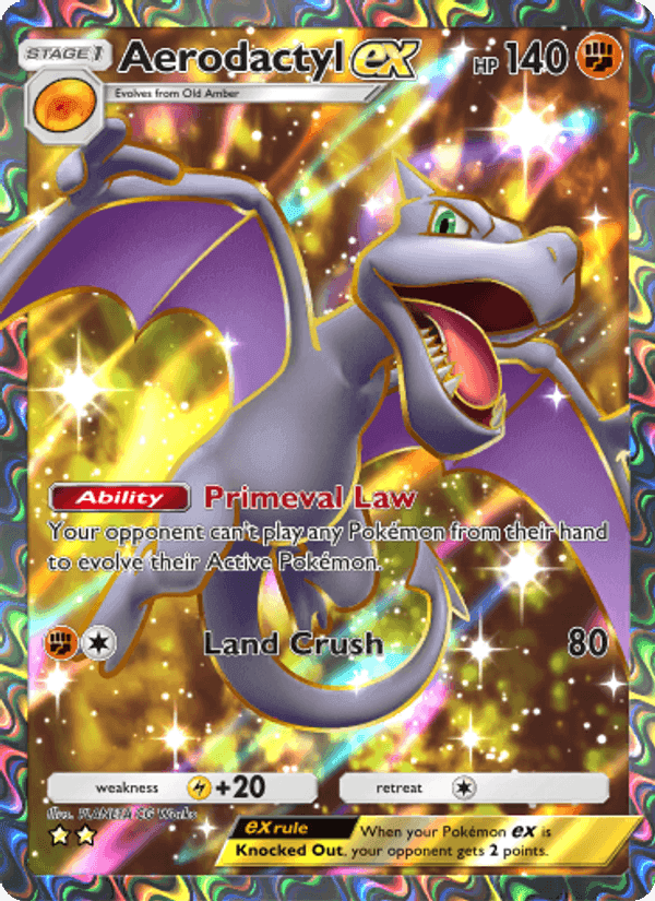 Carta Pokémon Aerodactyl ex 078
