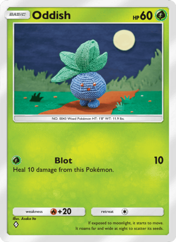 Carta Pokémon Oddish 001