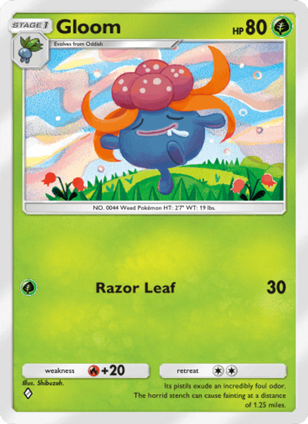 Carta Pokémon Gloom 002