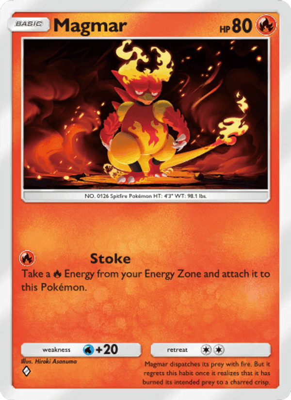 Carta Pokémon Magmar 023