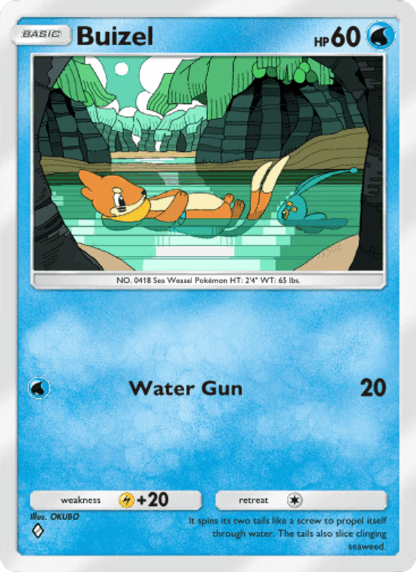 Carta Pokémon Buizel 038