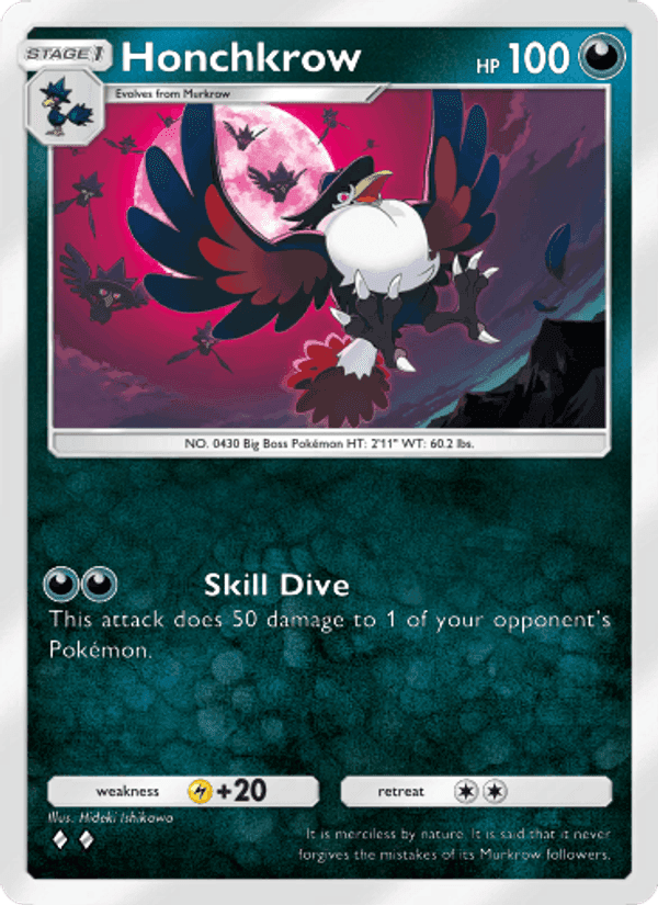 Carta Pokémon Honchkrow 097
