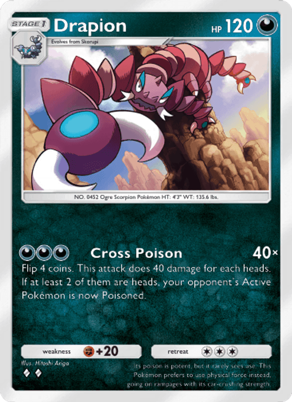Carta Pokémon Drapion 106