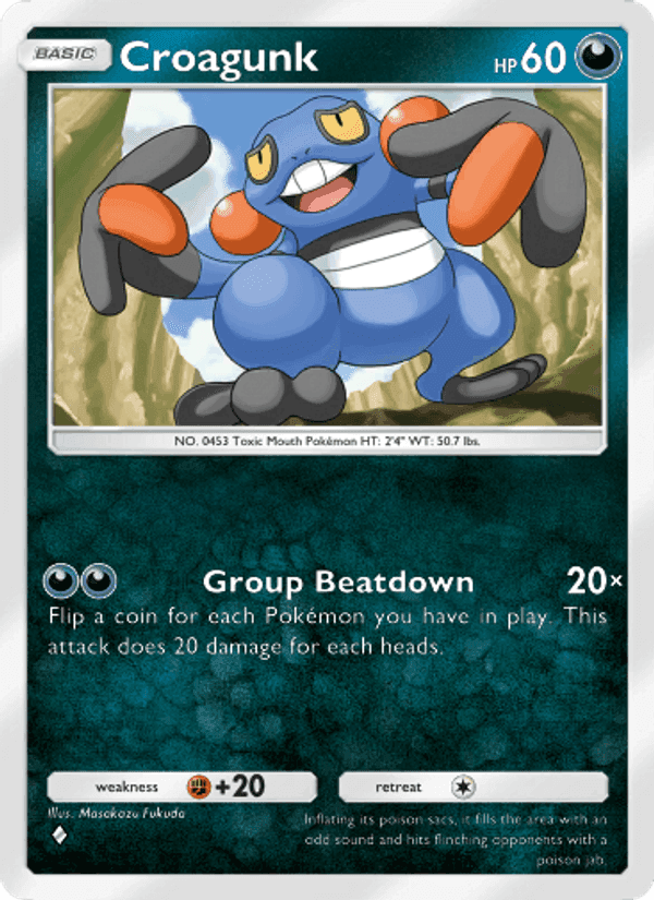 Carta Pokémon Croagunk 107