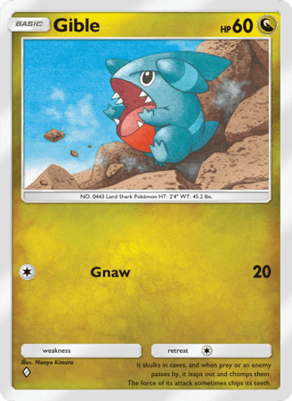 Carta Pokémon Gible 121