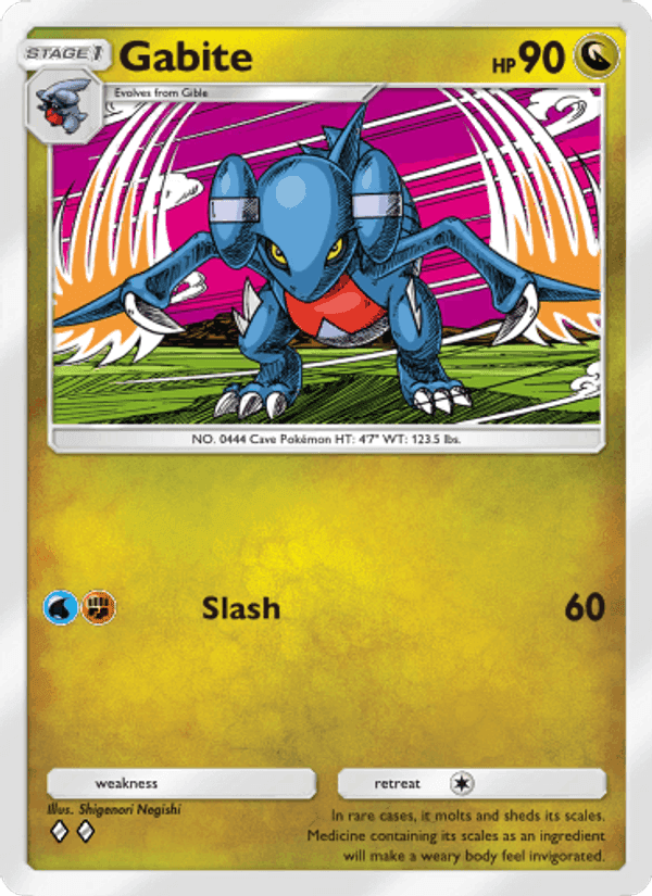 Carta Pokémon Gabite 122