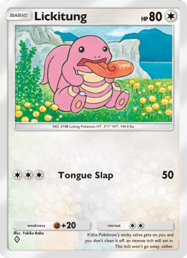 Carta Pokémon Lickitung 124