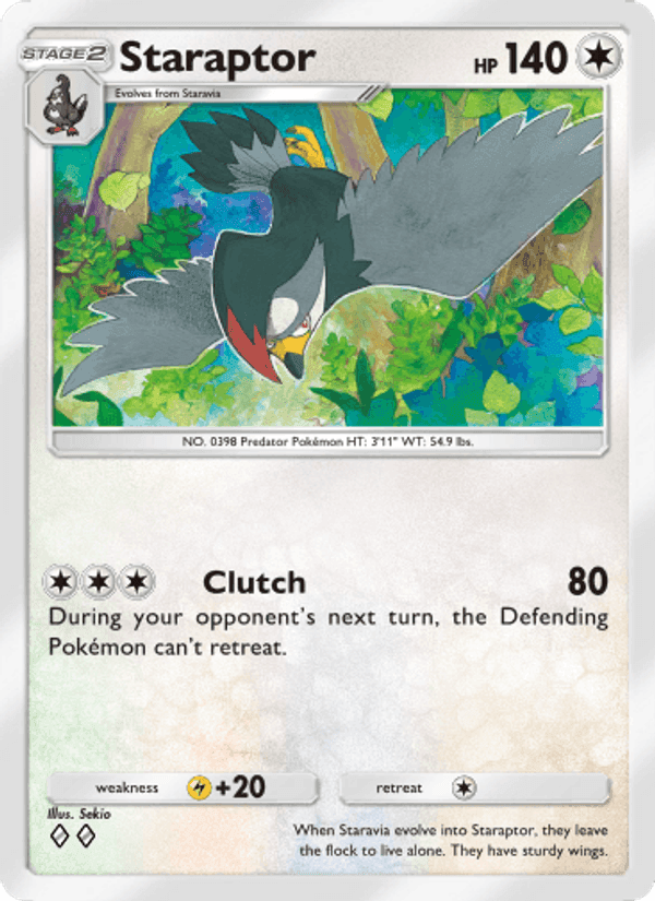 Carta Pokémon Staraptor 134