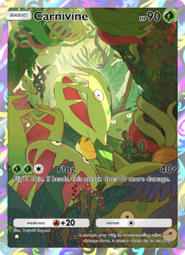 Carta Pokémon Carnivine 158