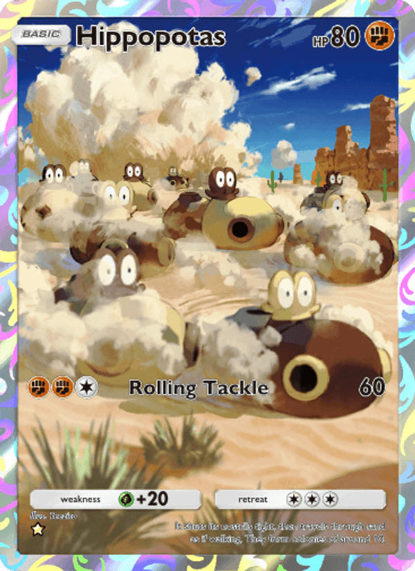 Carta Pokémon Hippopotas 171