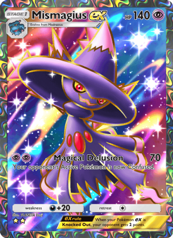Carta Pokémon Mismagius ex 184