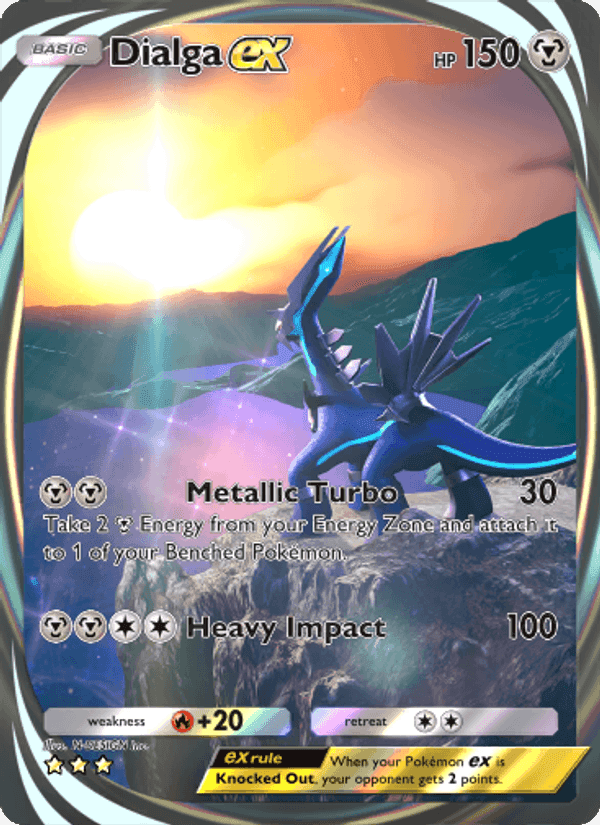 Carta Pokémon Dialga ex 205