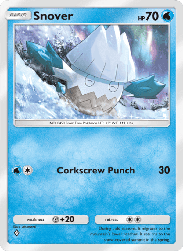 Carta Pokémon Snover 020