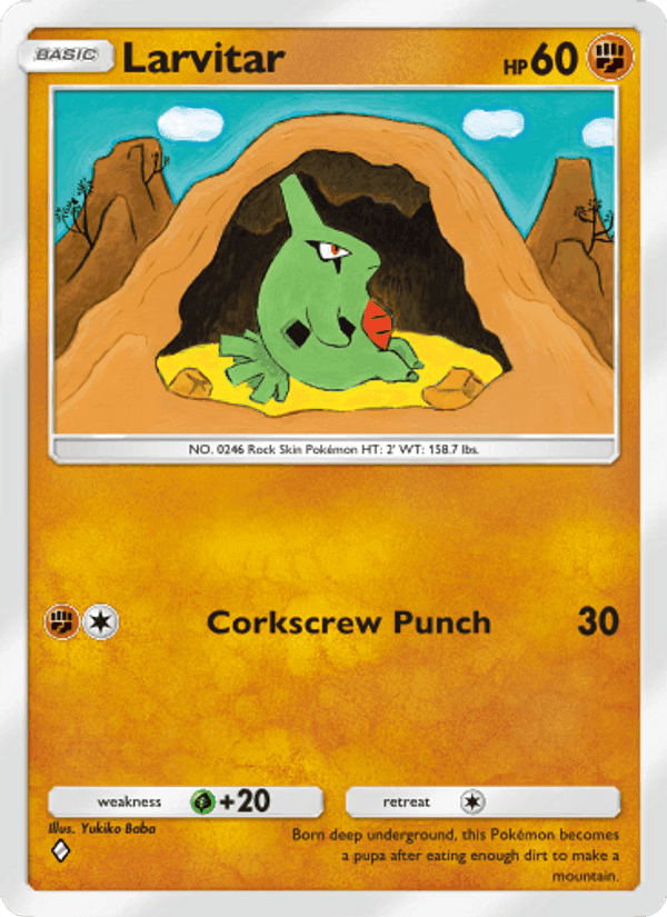Carta Pokémon Larvitar 039