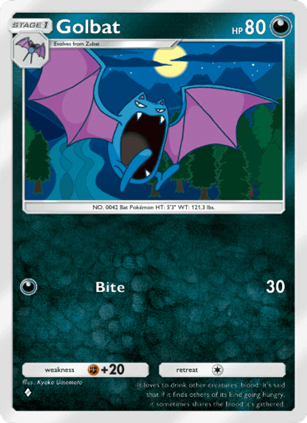 Carta Pokémon Golbat 049
