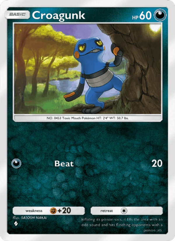 Carta Pokémon Croagunk 051