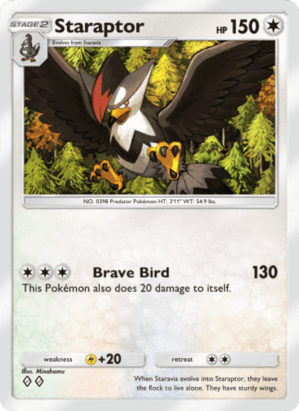 Carta Pokémon Staraptor 068