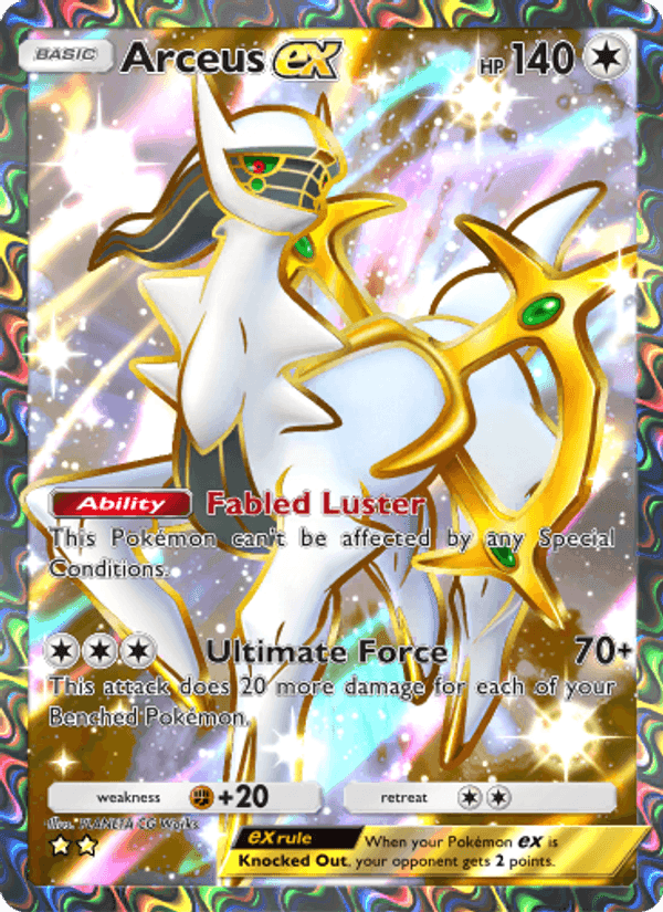 Carta Pokémon Arceus ex 086