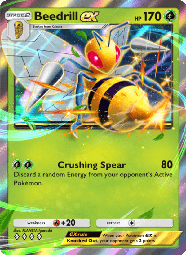 Carta Pokémon Beedrill ex 003