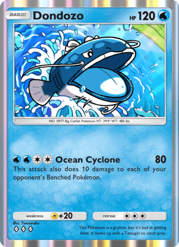 Carta Pokémon Dondozo 020