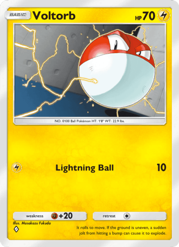 Carta Pokémon Voltorb 023