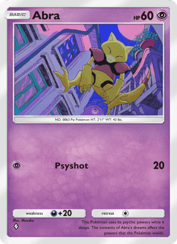 Carta Pokémon Abra 029