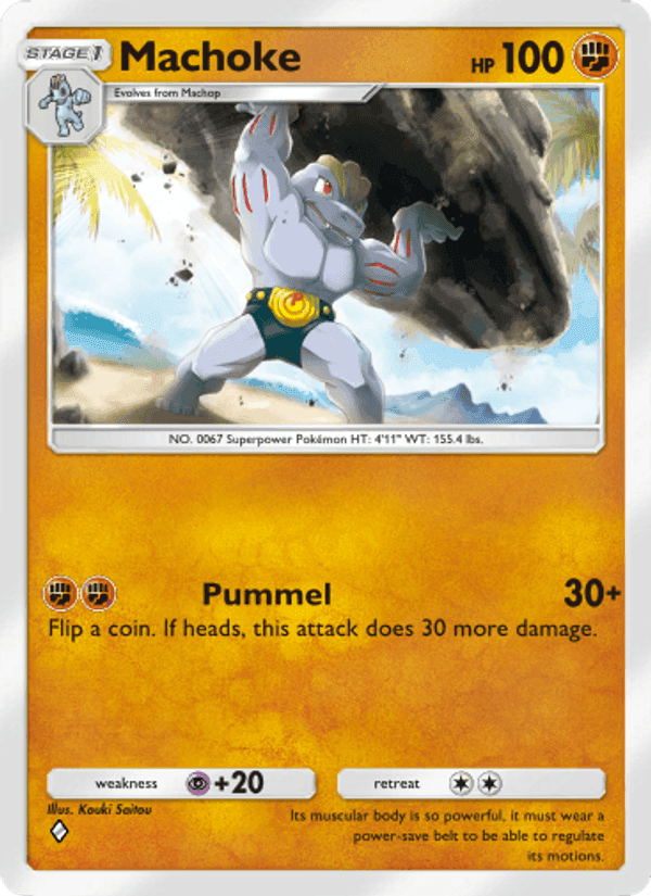 Carta Pokémon Machoke 038