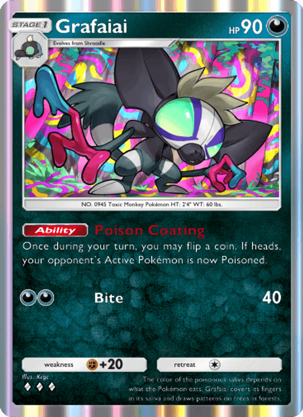 Carta Pokémon Grafaiai 051
