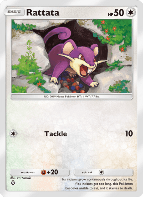 Carta Pokémon Rattata 058