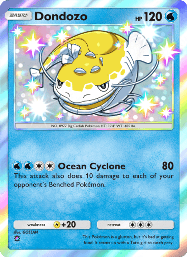 Carta Pokémon Dondozo 102