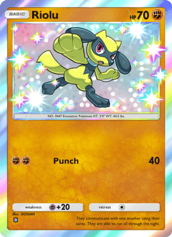Carta Pokémon Riolu 104