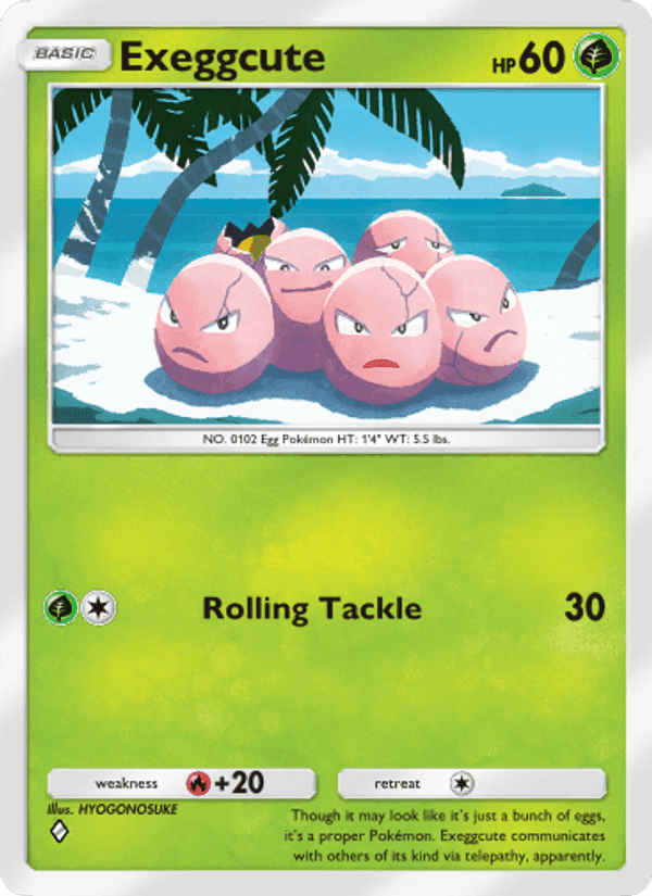 Carta Pokémon Exeggcute 001