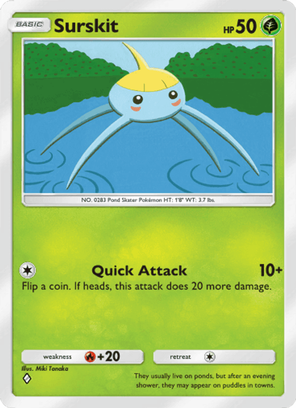 Carta Pokémon Surskit 003