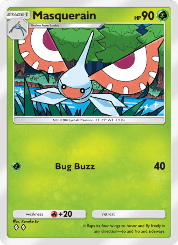 Carta Pokémon Masquerain 004