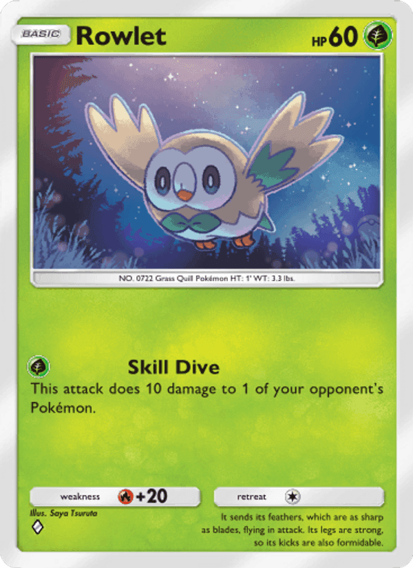 Carta Pokémon Rowlet 010