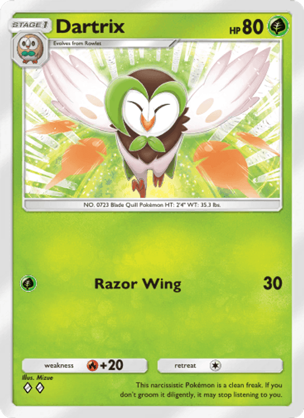 Carta Pokémon Dartrix 011